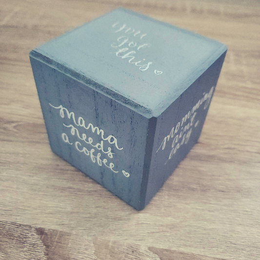 Moms Wooden Cube